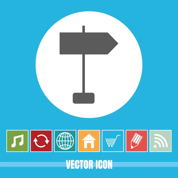 Полезный Векторный Значок Дорожного Знака Бонусными Иконками Полезно Мобильных Приложений — стоковый вектор