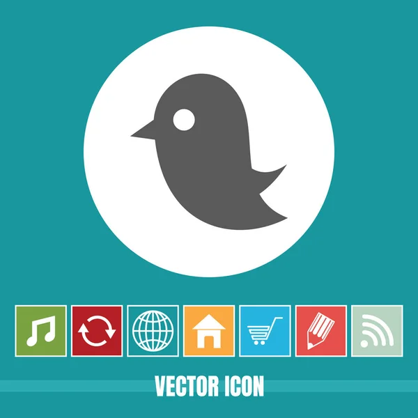 Muy Útil Vector Icono Pájaro Con Iconos Bonificación Muy Útil — Archivo Imágenes Vectoriales