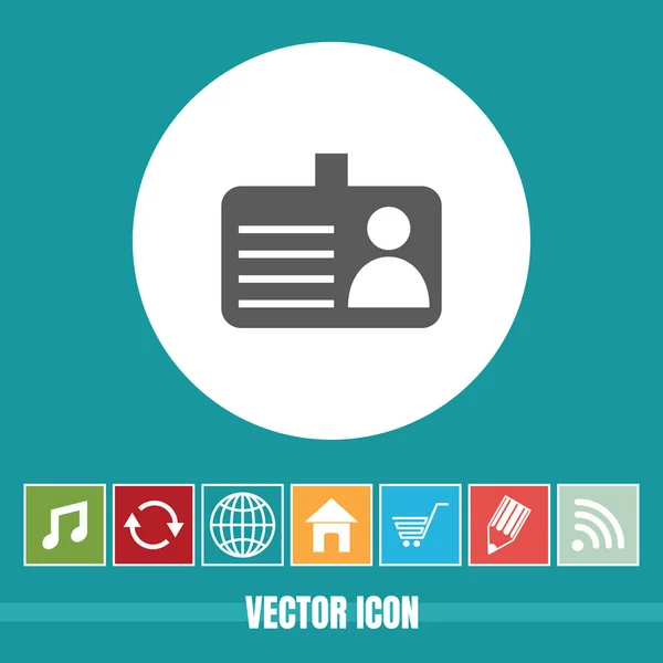 Very Useful Vector Icon Identity Card Bonus Icons Very Useful — Stock Vector