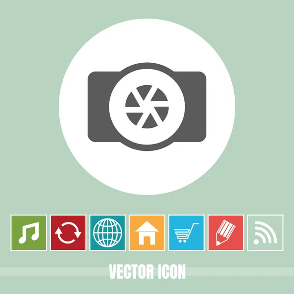 Sehr Nützliches Vektor Symbol Der Kamera Mit Bonussymbolen Sehr Nützlich — Stockvektor