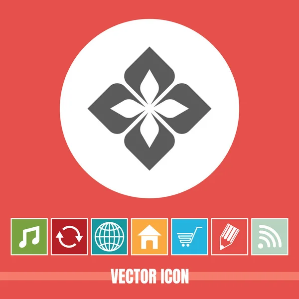 Полезная Векторная Икона Цветочного Дизайна Элемент Бонусными Иконками Полезно Мобильных — стоковый вектор