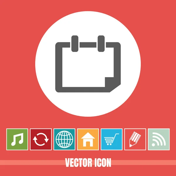 Muy Útil Vector Icono Del Calendario Con Iconos Bonificación Muy — Vector de stock