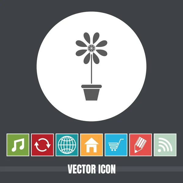 Very Useful Vector Icon Flower Plant Bonus Icons Very Useful — Stock Vector