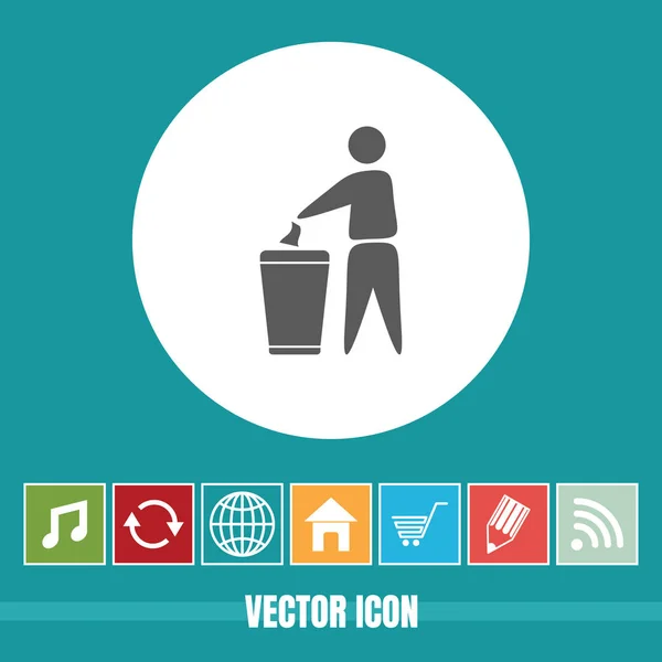Полезный Векторный Значок Сохранить Ваш Город Чистым Bonus Icons Полезно — стоковый вектор