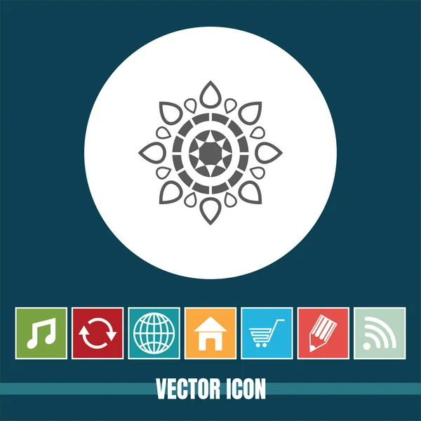 Muy Útil Vector Icono Diseño Floral Con Iconos Bonificación Muy — Vector de stock