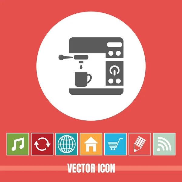 Sehr Nützliches Vektor Symbol Der Kaffeemaschine Mit Bonussymbolen Sehr Nützlich — Stockvektor