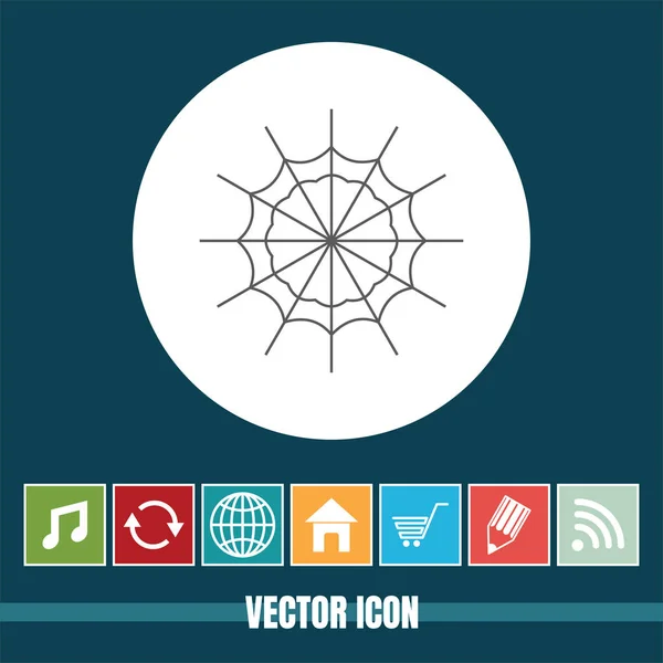 Very Useful Vector Icon Spider Web Bonus Icons Very Useful — Stock Vector