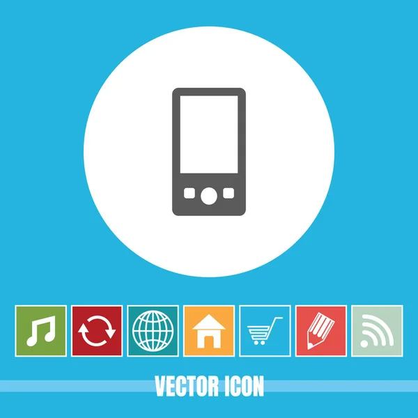 Mycket Användbar Vektor Ikon Mediaspelare Med Bonus Ikoner Mycket Användbart — Stock vektor