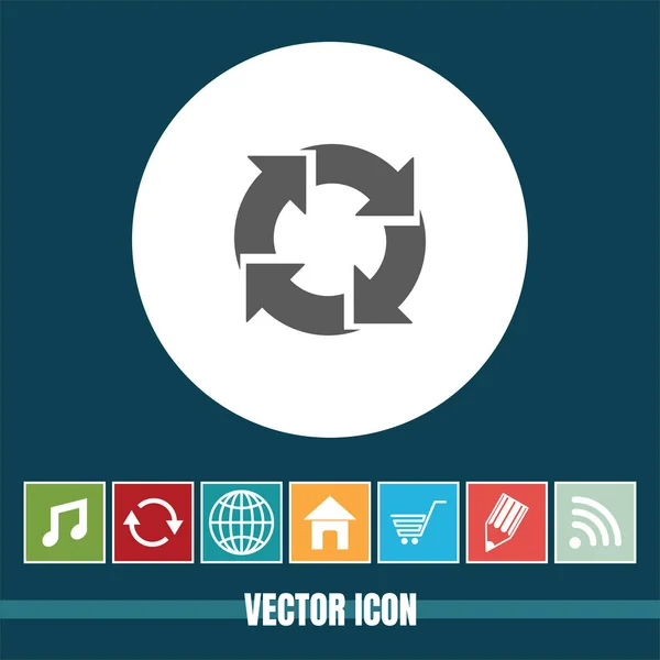 Icône Vectorielle Très Utile Recharger Avec Des Icônes Bonus Très — Image vectorielle