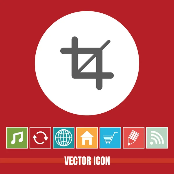 Полезный Инструмент Vector Icon Crop Tool Бонусными Иконками Полезен Мобильного — стоковый вектор
