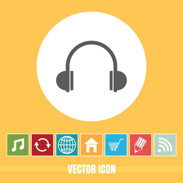 Sehr Nützliches Vektor Symbol Des Kopfhörers Mit Bonussymbolen Sehr Nützlich — Stockvektor