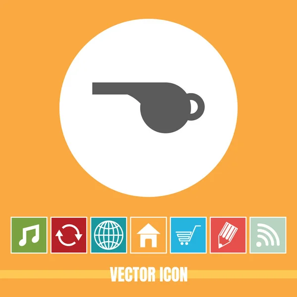 Muy Útil Vector Icono Silbato Con Iconos Bonificación Muy Útil — Vector de stock