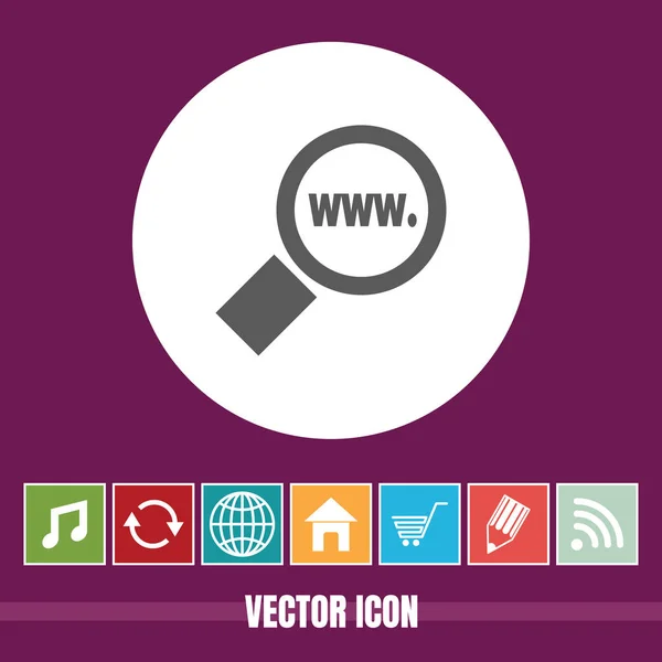 Muy Útil Vector Icono Búsqueda Web Con Iconos Bonificación Muy — Vector de stock