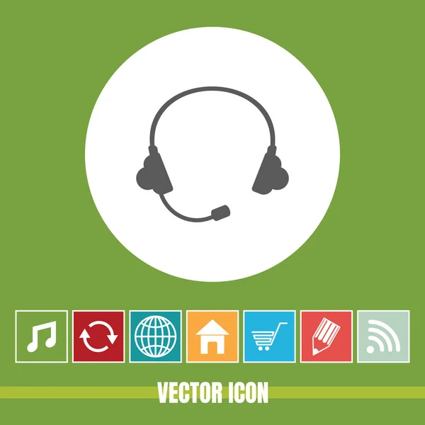 Sehr Nützliches Vektor Symbol Des Kopfhörers Mit Bonussymbolen Sehr Nützlich — Stockvektor