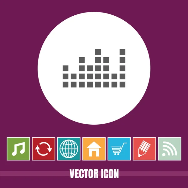 Полезная Векторная Икона Звука Бонусными Иконами Полезен Мобильного Приложения Интернета — стоковый вектор