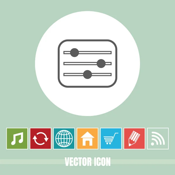 Полезная Векторная Иконка Управления Громкостью Бонусными Иконками Полезен Мобильного Приложения — стоковый вектор