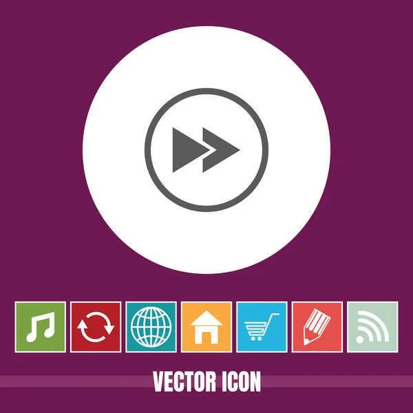 Muy Útil Vector Icono Adelante Con Iconos Bonificación Muy Útil — Vector de stock