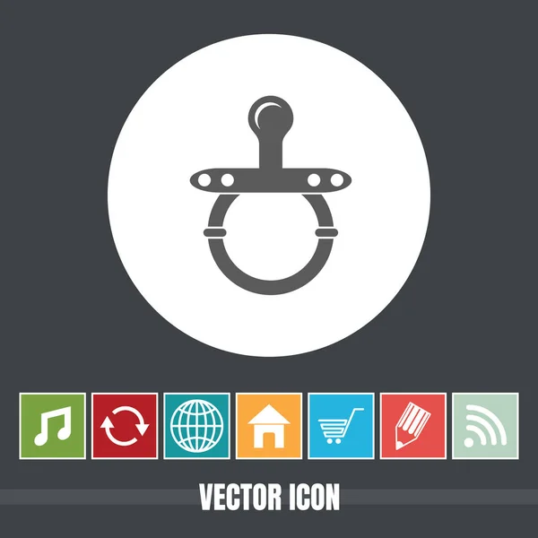 Very Useful Vector Icon Baby Soother Bonus Icons Very Useful — Stock Vector