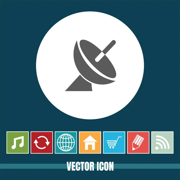 Полезная Векторная Икона Антенны Бонусными Иконами Полезен Мобильного Приложения Интернета — стоковый вектор