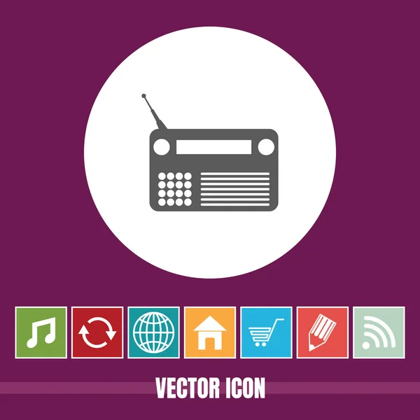 Very Useful Vector Icon Radio Bonus Icons Very Useful Mobile — Stock Vector