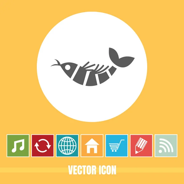 Sehr Nützliches Vektorsymbol Von Fischen Mit Bonussymbolen Sehr Nützlich Für — Stockvektor