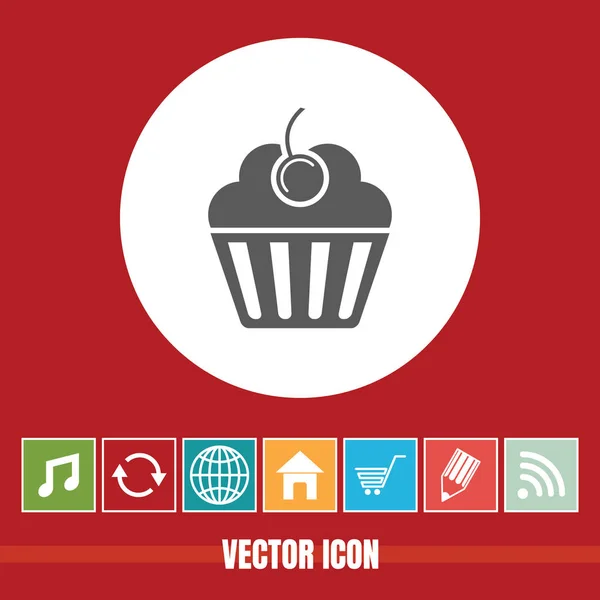 Sehr Nützliches Vektorsymbol Von Cupcake Mit Bonussymbolen Sehr Nützlich Für — Stockvektor