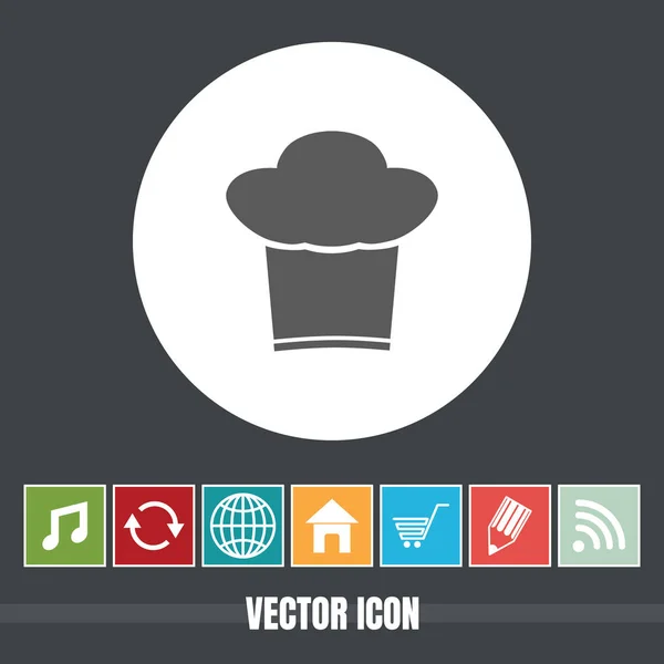 Icône Vectorielle Très Utile Chef Avec Des Icônes Bonus Très — Image vectorielle