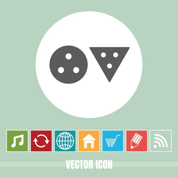 Very Useful Vector Icon Cookies Bonus Icons Very Useful Mobile — Stock Vector