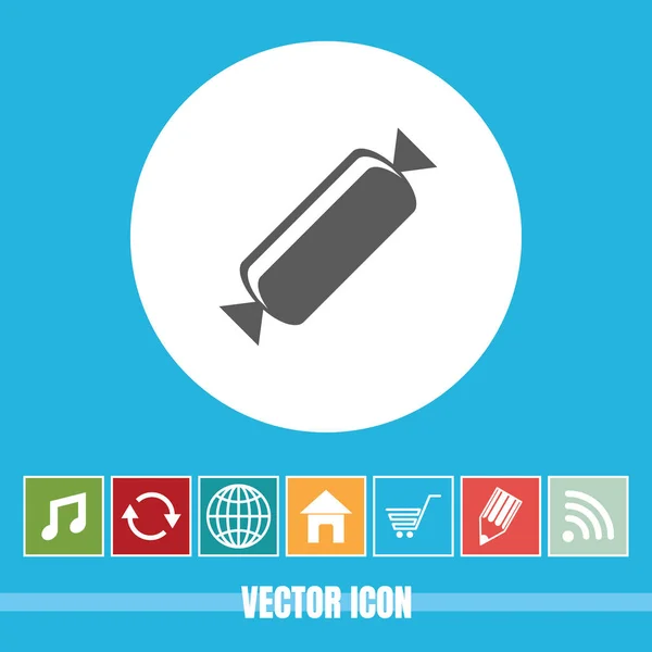 Muy Útil Vector Icono Caramelo Con Iconos Bonificación Muy Útil — Vector de stock