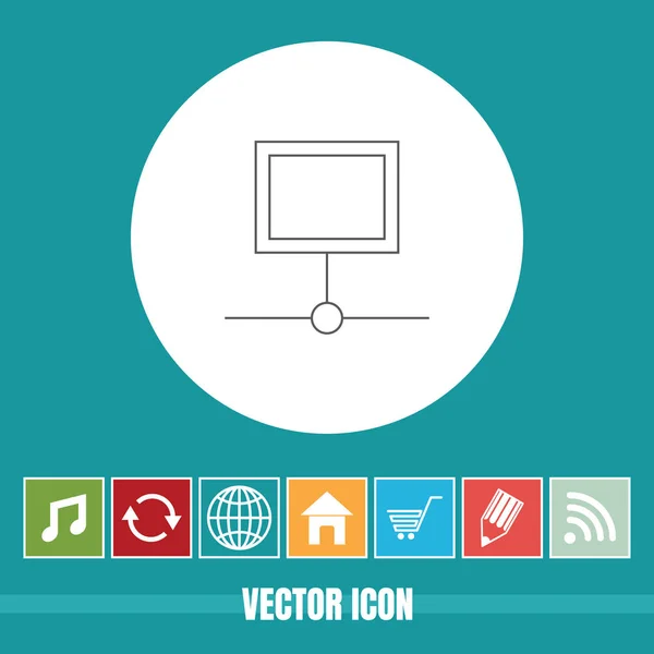 Полезная Векторная Икона Сетевого Взаимодействия Бонусными Иконами Полезен Мобильного Приложения — стоковый вектор