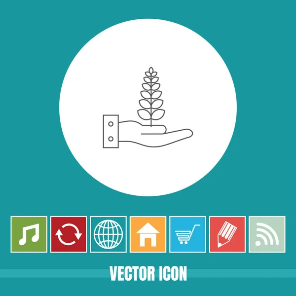 Icône Ligne Vectorielle Très Utile Croissance Avec Des Icônes Bonus — Image vectorielle
