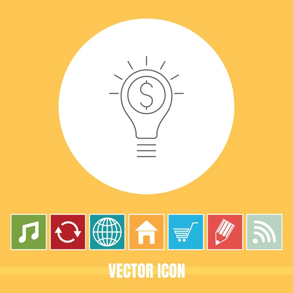 Very Useful Vector Line Icon Business Idea Bonus Icons Very — Stock Vector