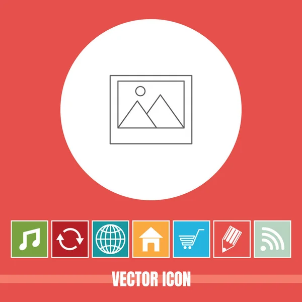 Icône Ligne Vectorielle Très Utile Papier Peint Avec Des Icônes — Image vectorielle