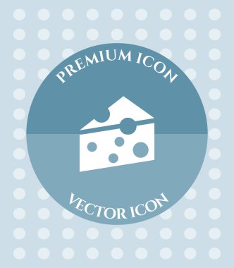 Web, uygulamaları, yazılım ve grafik tasarımlar için peynir simgesi.