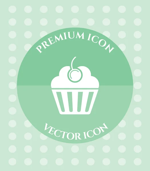 Icono de Muffins para Web, Aplicaciones, Software y Diseños Gráficos . — Archivo Imágenes Vectoriales