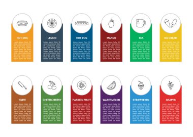 Web Hattı Simgelerini Web Sitesi, Uygulama ve Yazılım Tasarımı için 12-12 Karıştır.