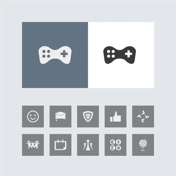 Icône Joystick Créative Avec Des Icônes Bonus — Image vectorielle