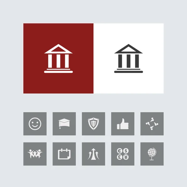 Икона Creative Bank Бонусными Иконками — стоковый вектор