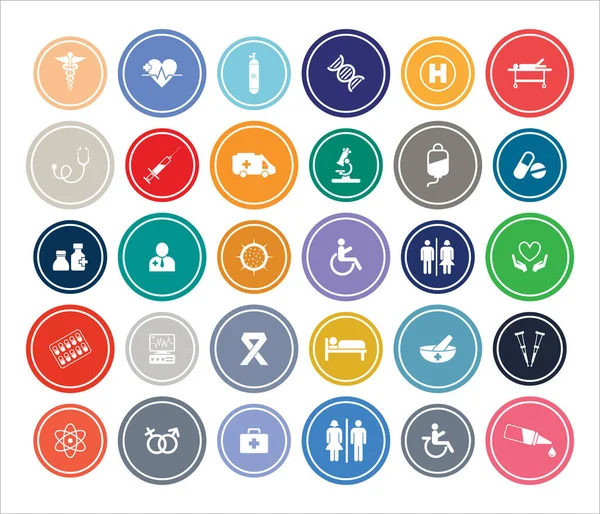 Hospital Healthcare Infographic Design Icon Sets Web App Design — Stock Vector