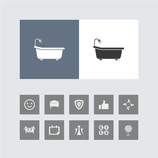 Bonus Icons Creative Bath Tub Icon — 스톡 벡터