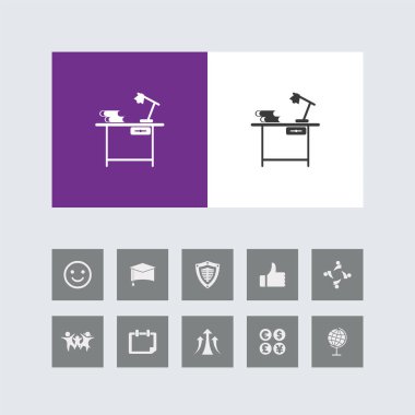 Bonus Simgeli Yaratıcı Çalışma Tablosu Simgesi.