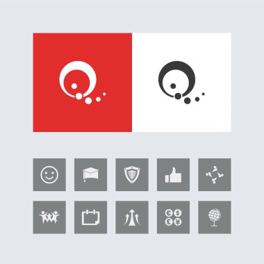 Bonus Simgeli Yaratıcı Q Alfabe Simgesi.