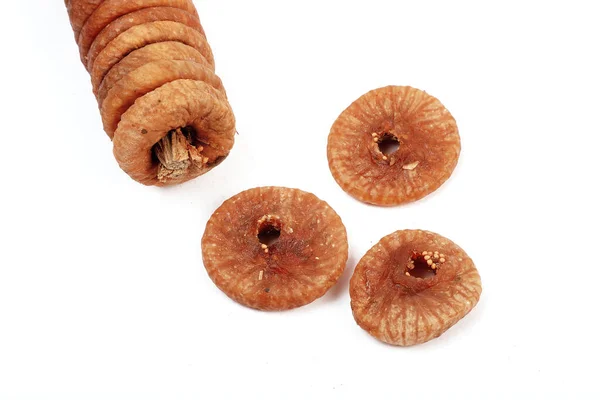 Dried Figs Isolated White Background — Stock Photo, Image