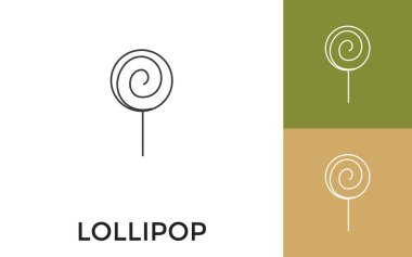 Adı olan düzenlenebilir lolipop ince satır simgesi. Mobil Uygulama, Web Sitesi, Yazılım ve Yazdırma Ortamı için kullanışlı.