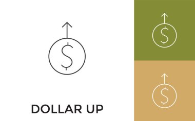 Başlıklı İnce Satır Simgesi ile Düzenlenebilir Dolarlar. Mobil Uygulama, Web Sitesi, Yazılım ve Yazdırma Ortamı için kullanışlı.