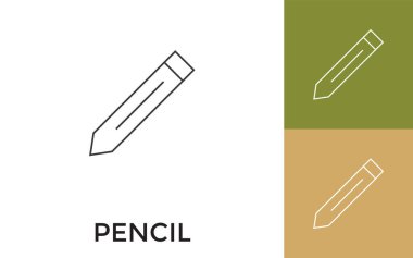 Başlıklı İnce Kalem Satırı Simgesi. Mobil Uygulama, Web Sitesi, Yazılım ve Yazdırma Ortamı için kullanışlı.