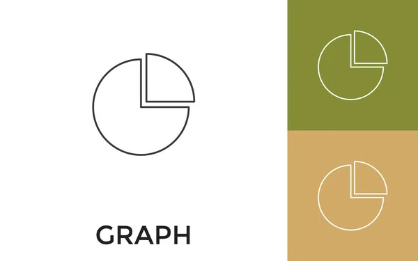 Graphique Modifiable Icône Ligne Mince Avec Titre Utile Pour Les — Image vectorielle