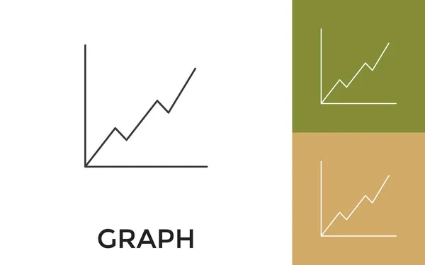 Graphique Modifiable Icône Ligne Mince Avec Titre Utile Pour Les — Image vectorielle