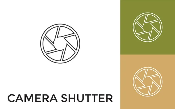 Editierbares Camera Shutter Thin Line Icon Mit Titel Nützlich Für — Stockvektor