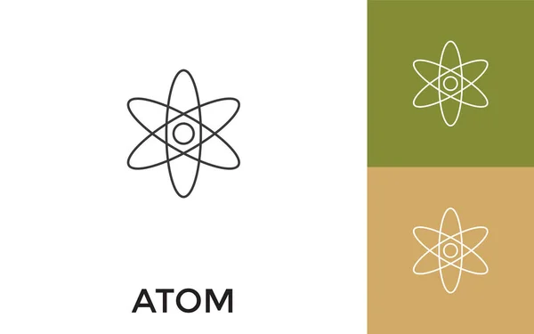 Başlıklı düzenlenebilir Atom İnce Satır Simgesi. Mobil Uygulama, Web Sitesi, Yazılım ve Yazdırma Ortamı için kullanışlı.
